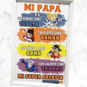 Cuadro Dragon Ball para papá