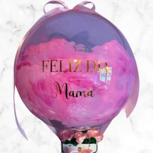 Globo con rosas eternas